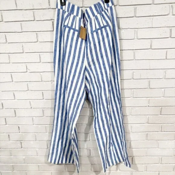 Boden Women’s Blue and White Striped Pants - Size‎ 14